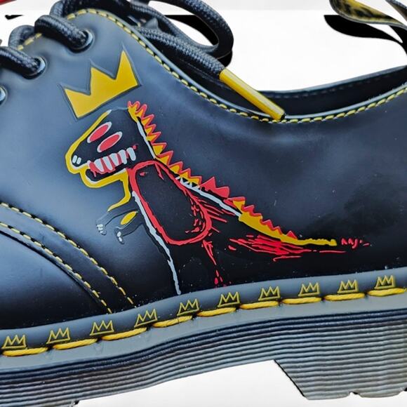 Dr. Martens 1461 Basquiat Jean-Michel Pez Dinosaur Oxford Derby Shoes EU 37 - Picture 9 of 16